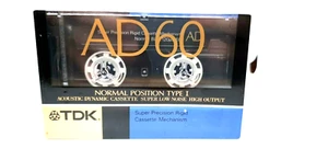 TDK AD 60 Blank Audio Cassette Tape (Sealed) NEW - Picture 1 of 3