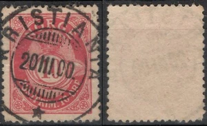 5264 Norwegen 1898-08, NK 77 II, schön canc. Kristiania 20 III 00, MI 56a. - Bild 1 von 1