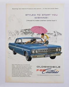 Large Car Ad - 1963 Oldsmobile F-85 Cutlass olds (advertisement print poster) - Picture 1 of 1