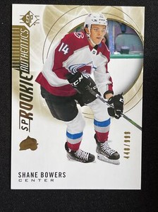 2020-21 SP Rookie Authentics SHANE BOWERS Gold  /999 Card #108 Avalanche