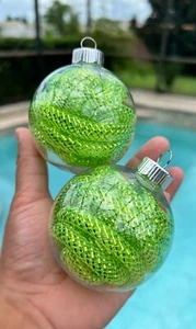 Halloween Ornaments Spooky Green Home Decor Tree 10 Pc Lot Hanging Decorations - Picture 1 of 3