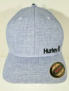 NEW - HURLEY Corp Stewart FlexFit Side Logo Men's Hat (Blue OR Beige) - Picture 1 of 8