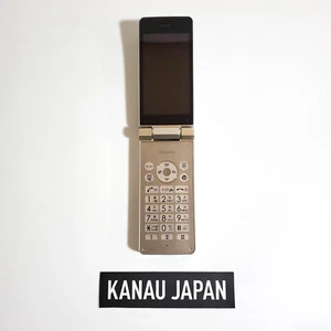 SHARP SH-02L AQUOS KEITAI Gold ANDROID FLIP PHONE UNLOCKED Sim Free from Japan - Picture 1 of 4