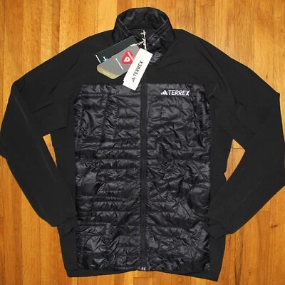 Adidas Terrex Xperior Varilite Hybrid Primaloft Hiking Jacket Mens M Black - Image 1 of 4
