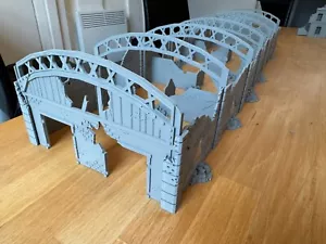 Edificio Wargaming magazzino fabbrica danneggiato sezionale 28 mm terreno - Foto 1 di 9