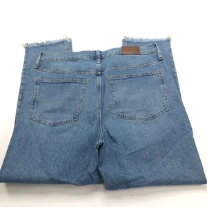 Madewell The Perfect Vintage Jean 32 (Fits 35W 28L) High Rise Raw Hem Cut Off - Picture 1 of 11
