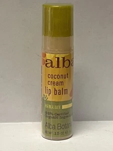 Alba Botanica Hawaiian Lip Balm Nourishing Coconut Cream (1) - Picture 1 of 4