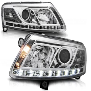 Scheinwerfer DRL LED Tagfahrlicht für Audi A6 C6 4F Bj. 04-08 Chrom - Bild 1 von 1