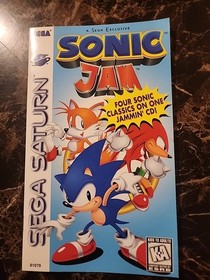 Sonic Jam for Sega Saturn MANUAL ONLY **NO GAME**