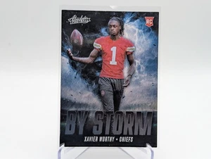 2024 Panini Absolute XAVIER WORTHY Rookie By Storm Kansas City Chiefs RC - Picture 1 of 2