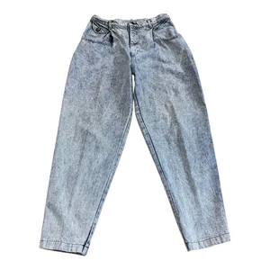 Vintage Lee Jeans Womens 16 M 80s high rise mom Western Acid Wash USA - Picture 1 of 15