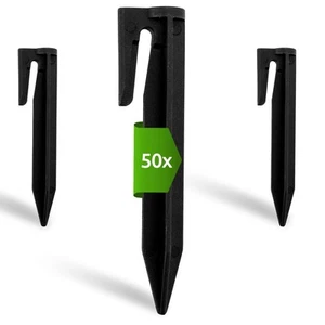 50 uds robot cortacésped gancho pinchos de tierra plástico clavos de tierra robot de césped cable - Imagen 1 de 8