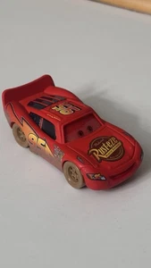 Disney Pixar Cars Dirt Track Lightning McQueen #3 Look My Eyes Change Mattel - Picture 1 of 6