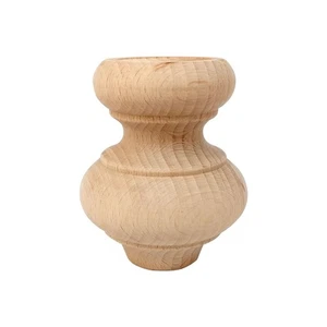 EMT Design Möbelfuß Holz Buche gedrechselt Urnenform Ø 67 mm Höhe 80 mm WY00994 - Bild 1 von 1