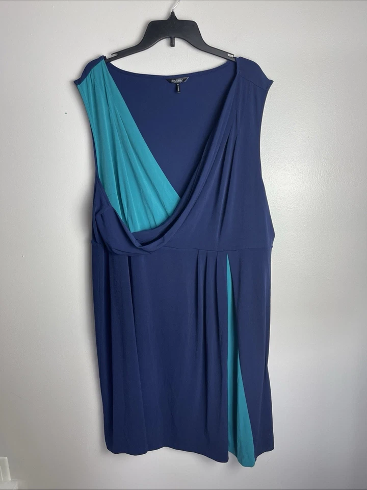 daisy fuentes dress Size 3X  Purple And Aqua - Image 1 of 4