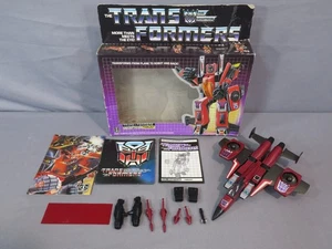 Transformers G1 Seeker Jet "THRUST" 100% Complete w/Box & Instructions 1985 - Picture 1 of 9