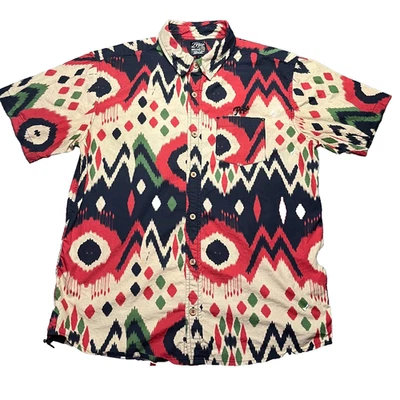 Camisa PRPS Goods & Co Soul Para Hombre Grande Manga Corta Abotonada Algodón Campamento Leer Foto 1 de 4