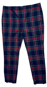 Women's Lauren Ralph Lauren Tartan Red Plaid Dress Pants size 16 - Picture 1 of 7