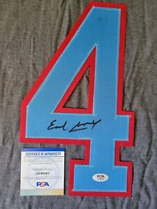 EARL CAMPBELL Signed Jersey Number PSA/DNA Authenticated Oilers HOF Autograph