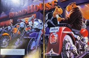 Revista vintage 1996 anuncio Joe Camel motocicleta en Roadhouse - Imagen 1 de 1