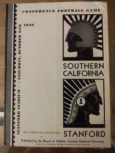 Stanford vs USC Football Program - October 25 1930 - Missing Cover - Picture 1 of 5