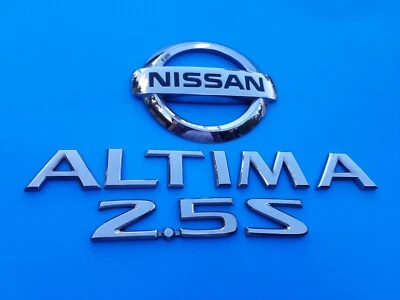 02 03 04 05 06 NISSAN ALTIMA 2.5 S REAR CHROME EMBLEM LOGO BADGE SET OEM (2005) - Image 1 of 4