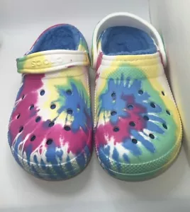 Crocs Classic Lined Tie Dye Clog Women’s 9/Men’s 7 - Picture 1 of 5