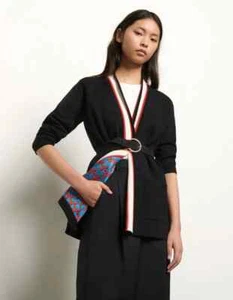 Sandro Paris Women's Cardigan Size 0 / XS With Printed Lining SFPCA0016 - Picture 1 of 10