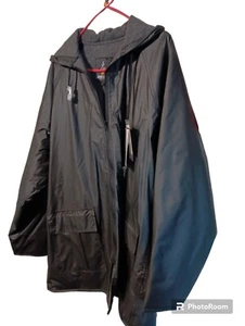 Harbor Master Coat Jacket Black Hood New - Picture 1 of 1