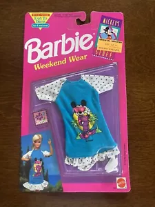 HTF 1992 Barbie MICKEY'S STUFF FASHIONS Weekend Wear Donald Disney Mattel NEW - Picture 1 of 7