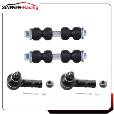 For 1991-2003 Ford Escort 4Pcs Front Steering Sway Bar Outer Tie Rod End Kit - Image 1 of 4
