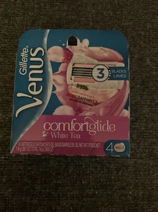 Nuevo PAQUETE DE 4 CARTUCHOS DE RECARGA GILLETTE VENUS COMFORTGLIDE TÉ BLANCO/3 hojas - Imagen 1 de 2