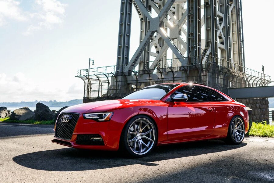 19" FERRADA FR2 SILVER CONCAVE WHEELS RIMS FITS AUDI A3 TT VW JETTA GOLF GTI R - Image 1 of 4