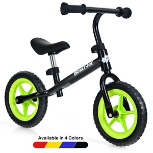 Kinderlaufrad Trainingsrad ohne Pedal mit verstellbarem Lenker & Sitz schwarz - Bild 1 von 10