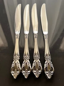 Oneida Raphael Set of 4 Dinner Knives Distinction Deluxe Stainless NEW - Picture 1 of 11