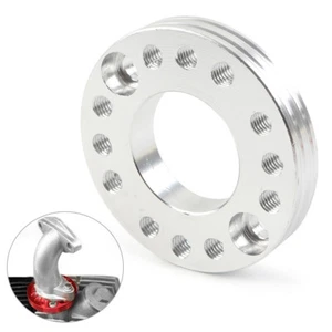 For Pit Dirt Bike 28mm Carburetor Intake Manifold Spinner Plate Adadpter Silver - Picture 1 of 7