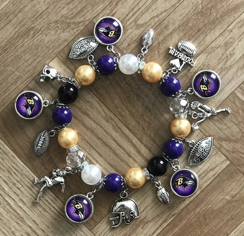 Baltimore Ravens Charm Bracelet Cover