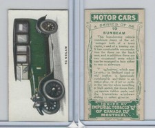 C22 Imperial Tobacco, Motor Cars, 1921, #19 Sunbeam