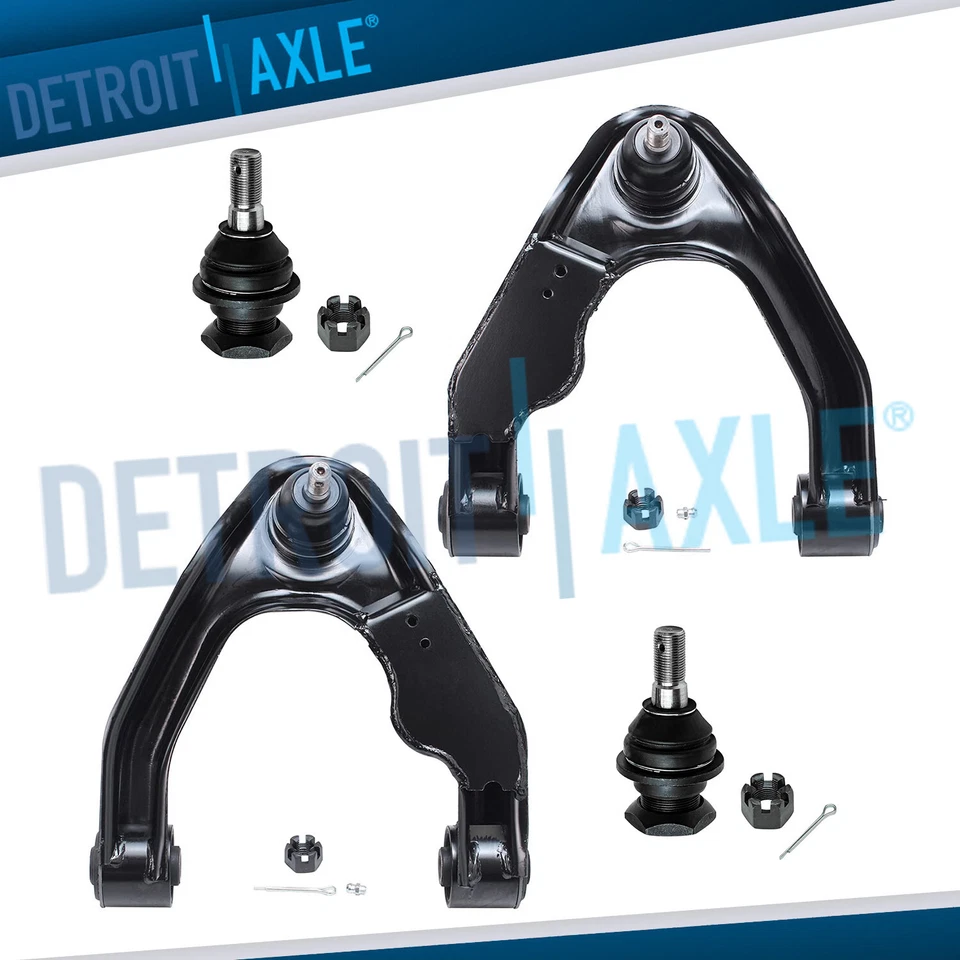 Both (2) Front Upper Control Arms + All (4) Ball Joints for Nissan Frontier - Image 1 of 4