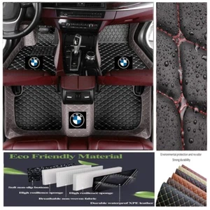 For BMW All Models Car Floor Mats Custom Luxury Front & Rear Auto Carpets Liners - Imagen 1 de 35