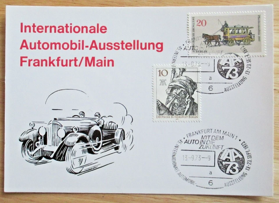 1973 International Automobile Exhibition Commemorative Card..(#90) - Image 1 of 1