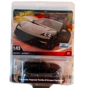 PORSCHE TAYCAN TURBO S CROSS TURISMO Hot WHeeLs PREMIUM, 1:43, schwarz. - Bild 1 von 8
