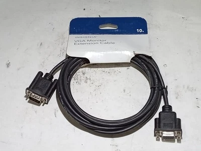 Insignia 10 ft VGA Monitor Extension Cable Black NS-PV10509 (G10A) - Image 1 of 4