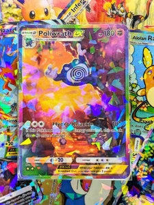 Poliwrath Ex proxy pocket card app tcg Secluded Springs Set - Picture 1 of 3