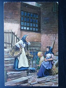 Fisher Studies FISHER WOMEN IDLE MOMENTS c1905 Postcard by Raphael Tuck 6685 - Picture 1 of 2