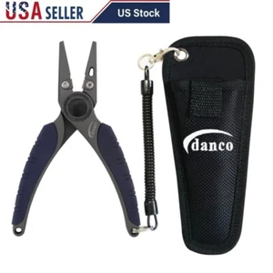 Sport Doughboy Angler Edelstahl Angelzange mit aufgerolltem Schlüsselband & Cutter - Bild 1 von 2
