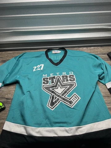 Vintage Metro Stars Jersey Blue Hockey Canada Cover