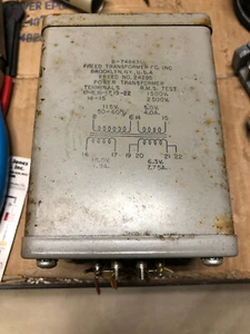 Freed model 24295 potted filament transformer 5v4A 18v1.9A 6.3v7.75A - Picture 1 of 11