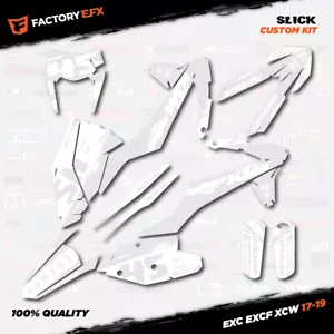Whiteout Slick Racing Graphics Kit fit KTM 17-19 EXC EXCF XCW 200 250 300 450 - Foto 1 di 5