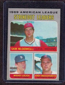 1970 O-Pee-Chee, OPC, #72 AL Strikeout Leaders, McDowell, Lolich EX!
